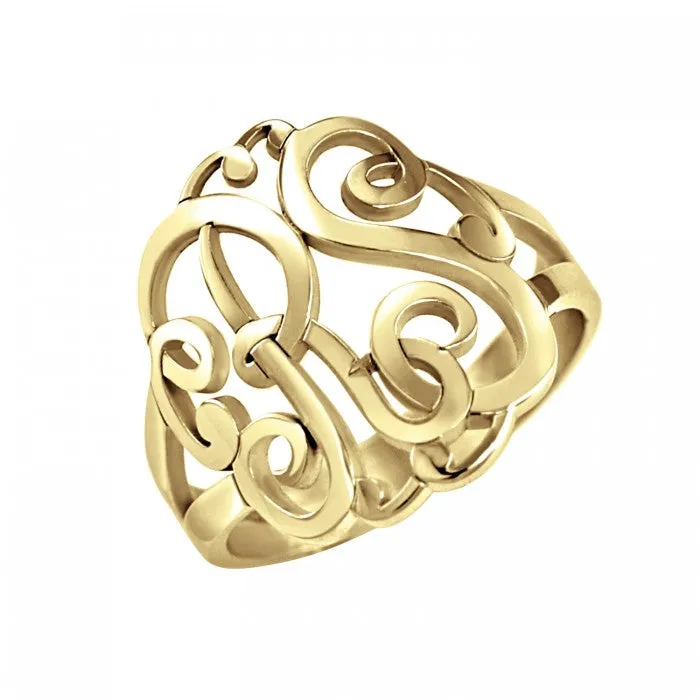 Fink's Classic Two Initial Monogram Ring