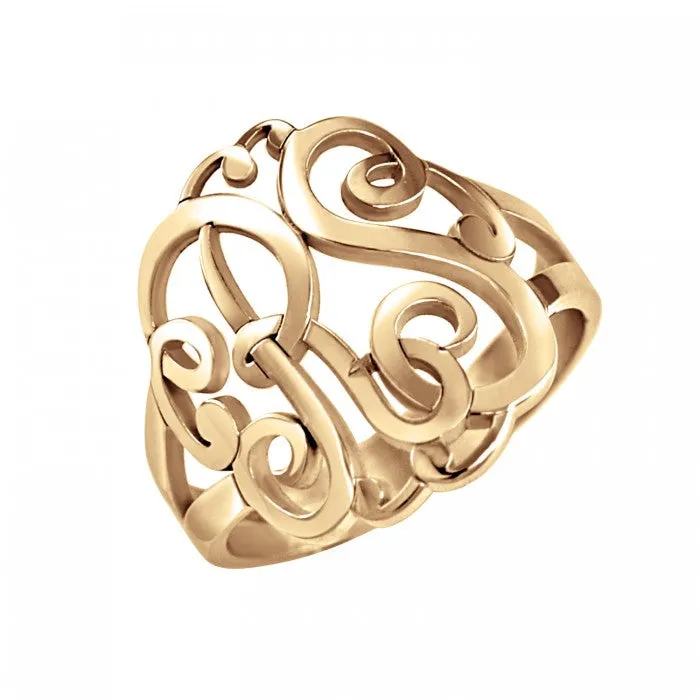 Fink's Classic Two Initial Monogram Ring