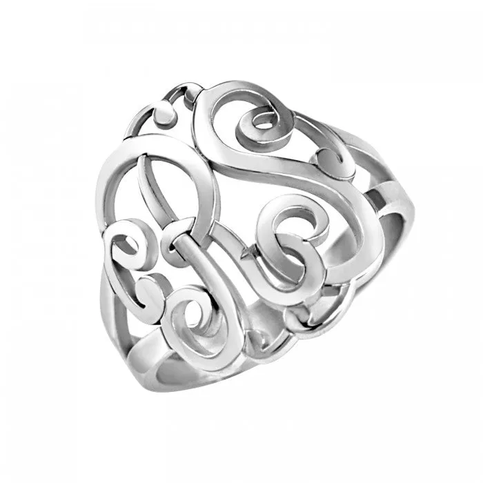 Fink's Classic Two Initial Monogram Ring