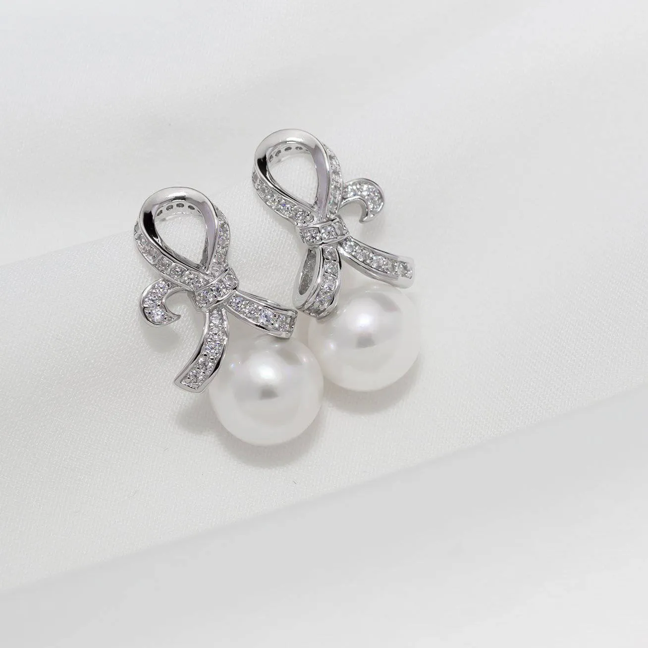 Freshwater Pearl Earrings WE00259 | RIBBON