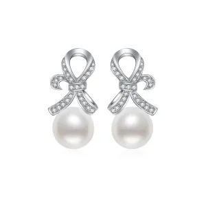 Freshwater Pearl Earrings WE00259 | RIBBON