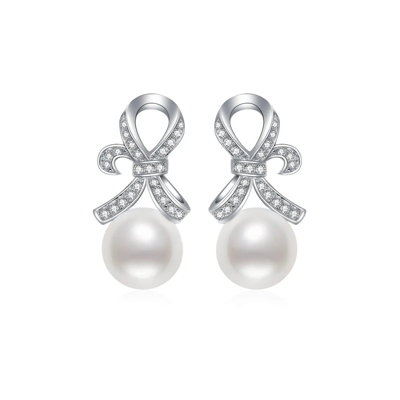 Freshwater Pearl Earrings WE00259 | RIBBON