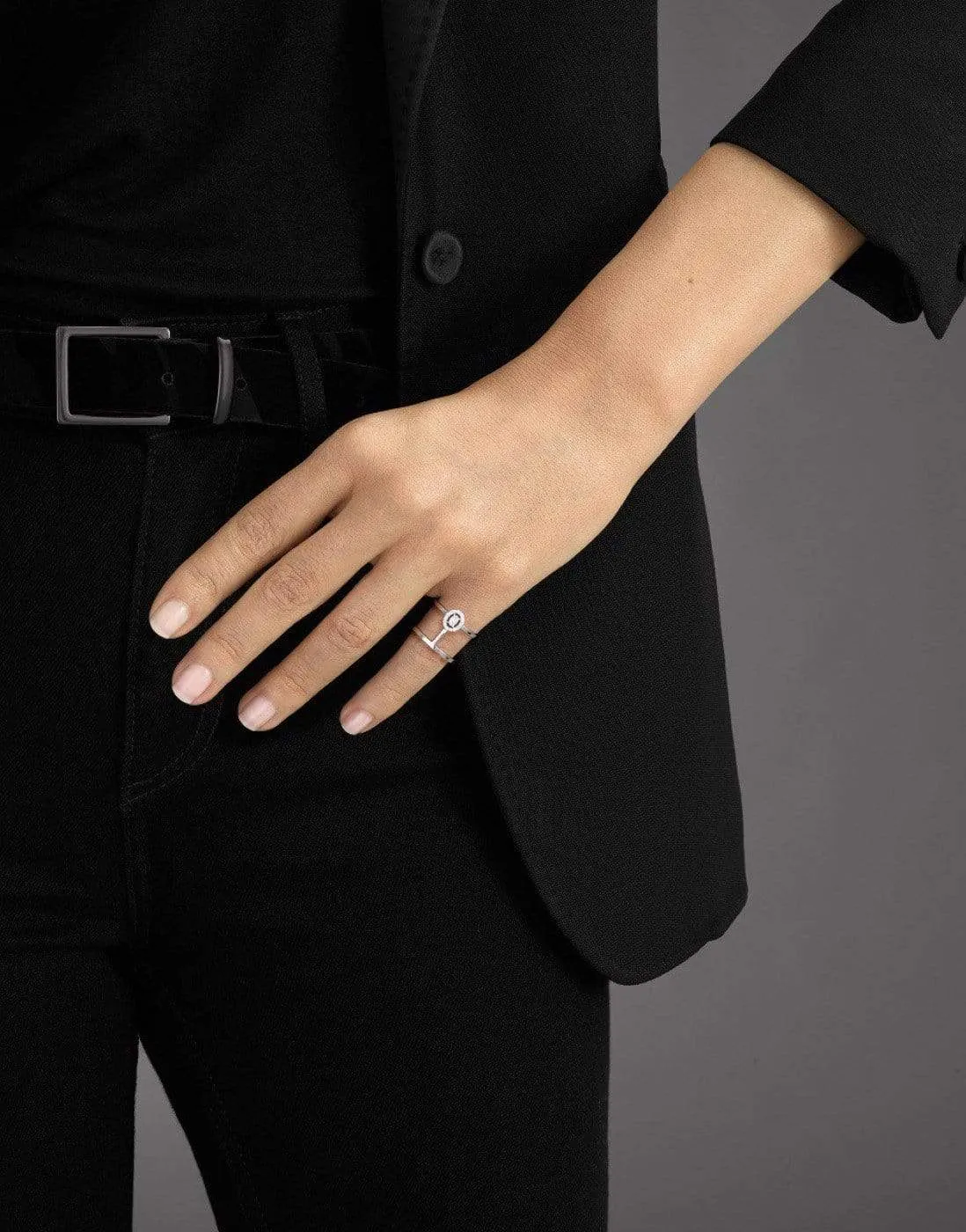 Glam'Azone Double Diamond Ring