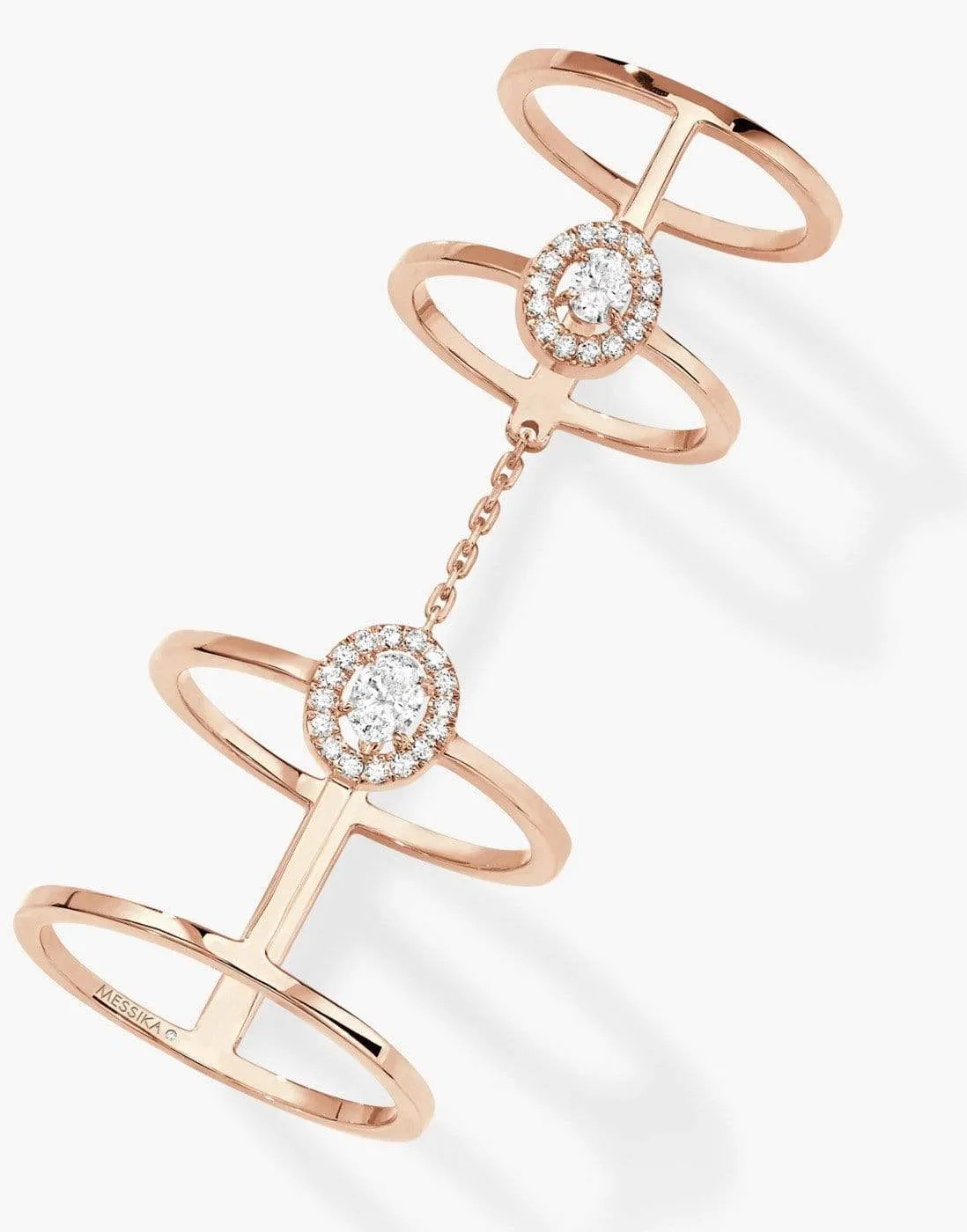 Glam'Azone Double Diamond Ring