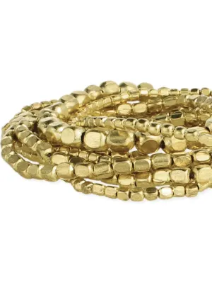 Gold 10pc Bracelet Stack