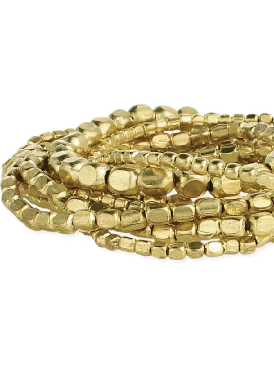 Gold 10pc Bracelet Stack