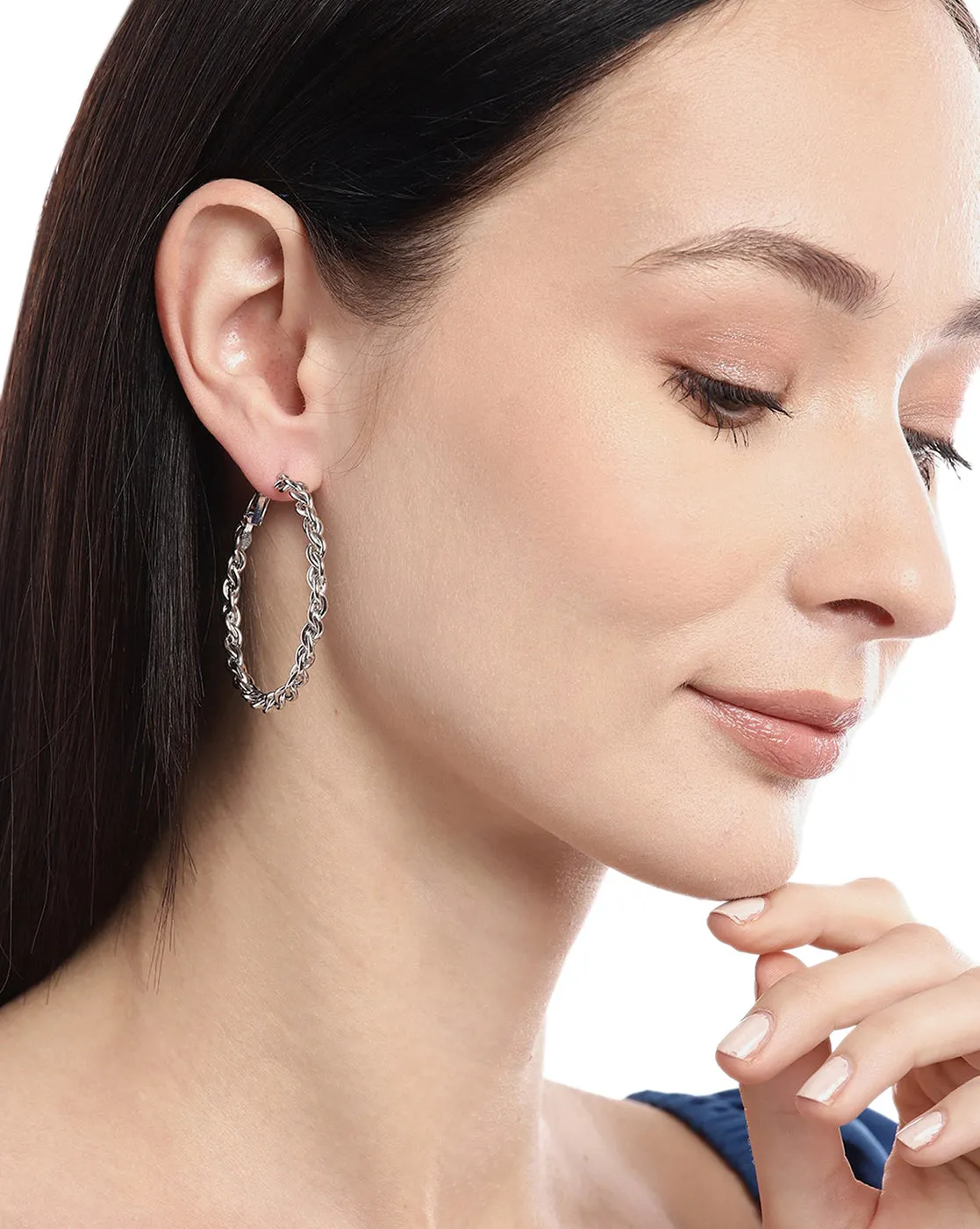 Gold Plated With Cz Stylish Drop Earring For Women