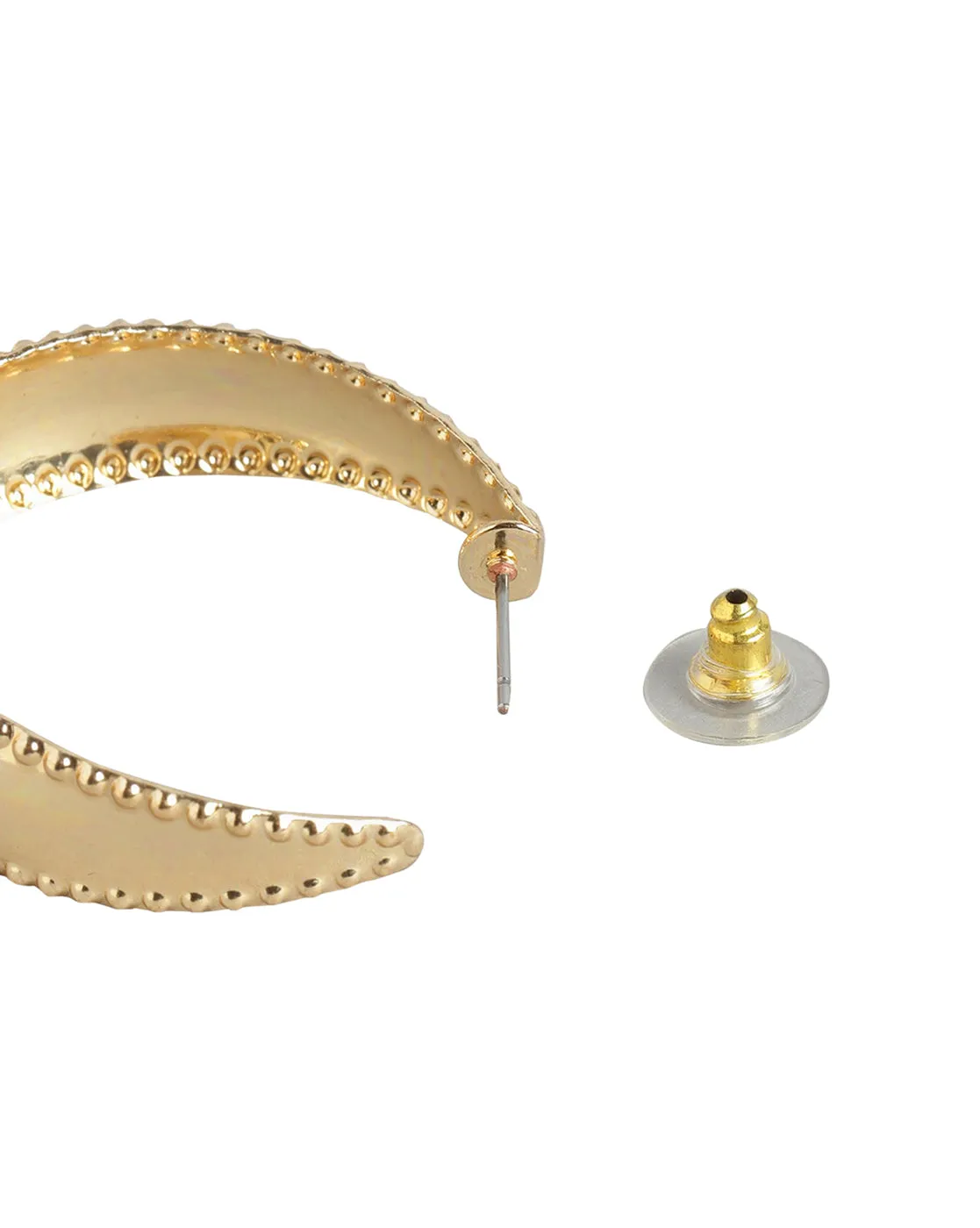 Gold Plated With Cz Stylish Drop Earring For Women