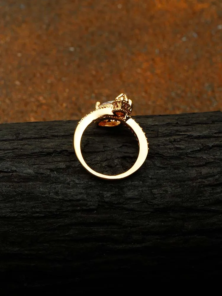 Golden Sarath Adjustable Ring