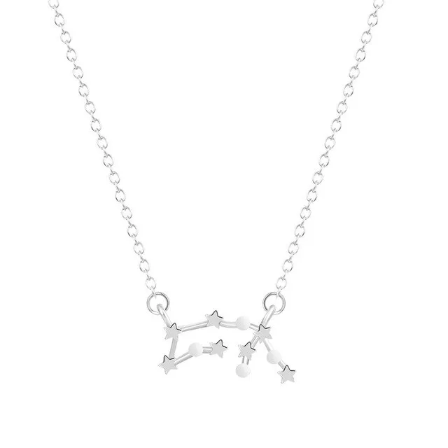Gold/Silver Astrology Zodiac Signs Pendant Necklace