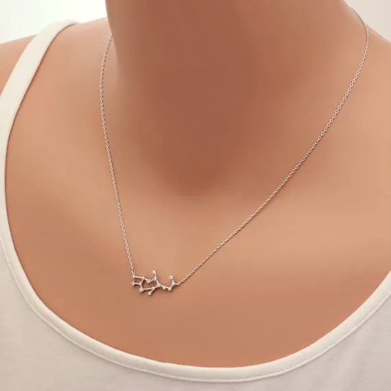 Gold/Silver Astrology Zodiac Signs Pendant Necklace