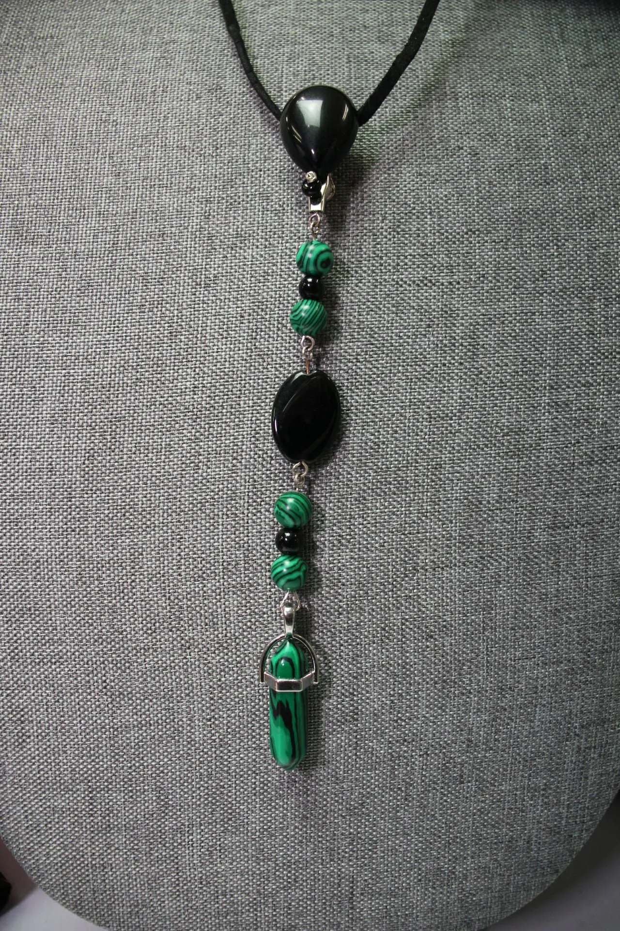 Green & Black with Malachite BOHO Bling Jewelry