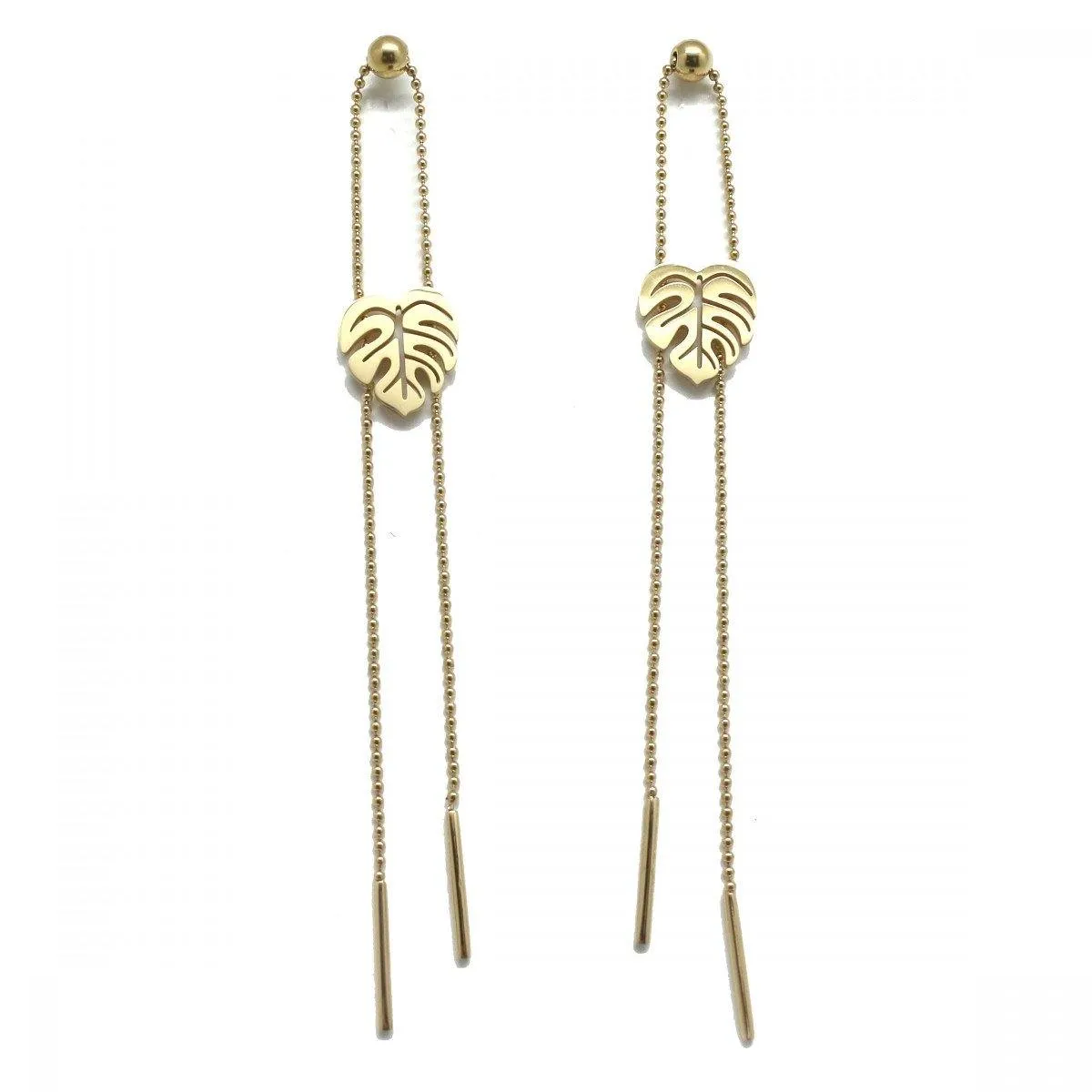 Habana Paris Monstera Leaf Earrings