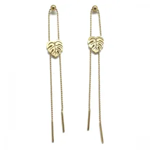 Habana Paris Monstera Leaf Earrings