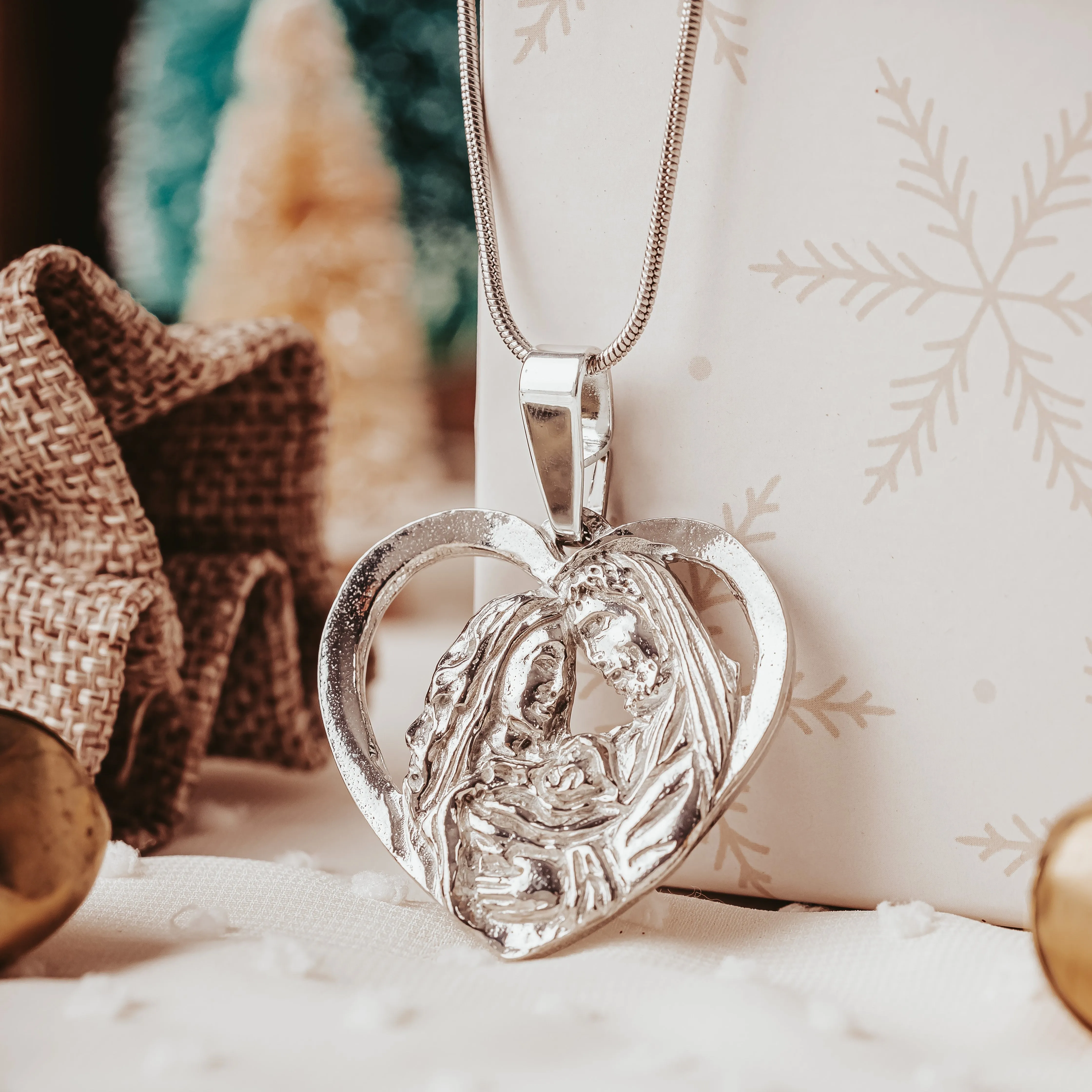 Handmade Nativity Pendant Necklaces - Religious Jewelry