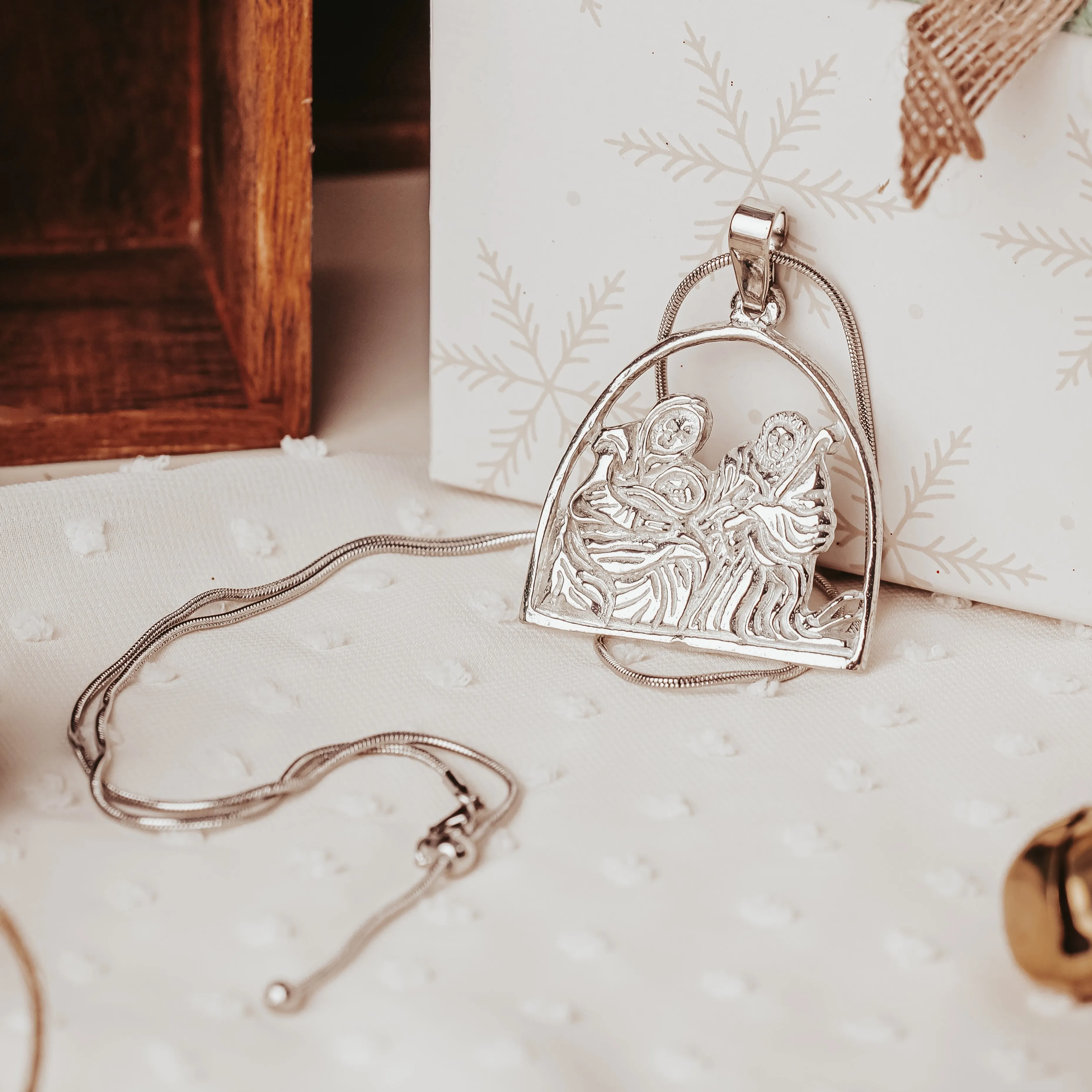 Handmade Nativity Pendant Necklaces - Religious Jewelry