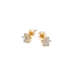 HC 6 petals Flower Earrings 0.3ct