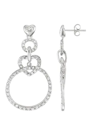 Hearts And Kisses Dangle Earrings - Petite