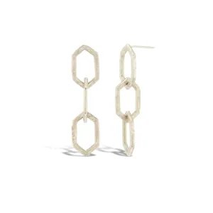 Hex Link Dangle Earrings