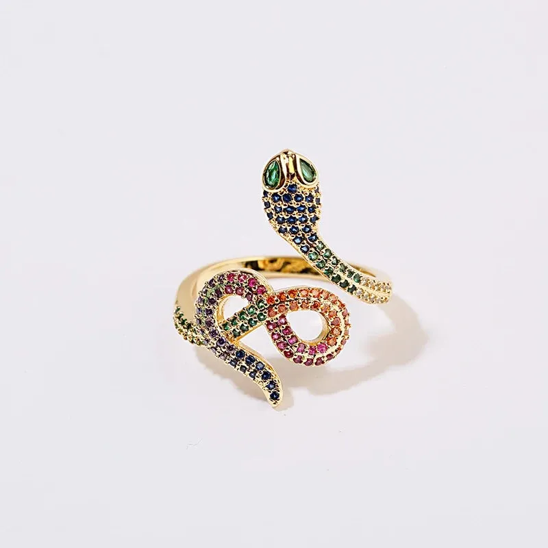 High Quality Gold Color Open Double Arrow Ring for Women and Girls