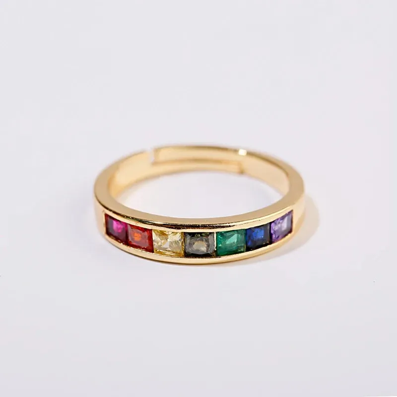 High Quality Gold Color Open Double Arrow Ring for Women and Girls