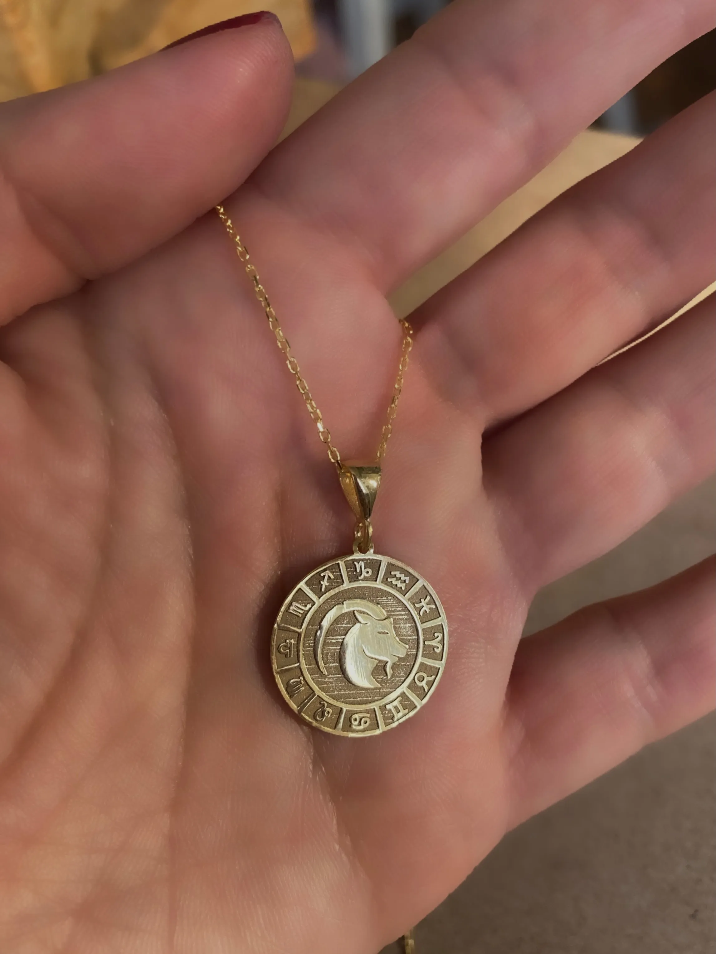 Horoscopes  - Coin necklaces with horoscope signs