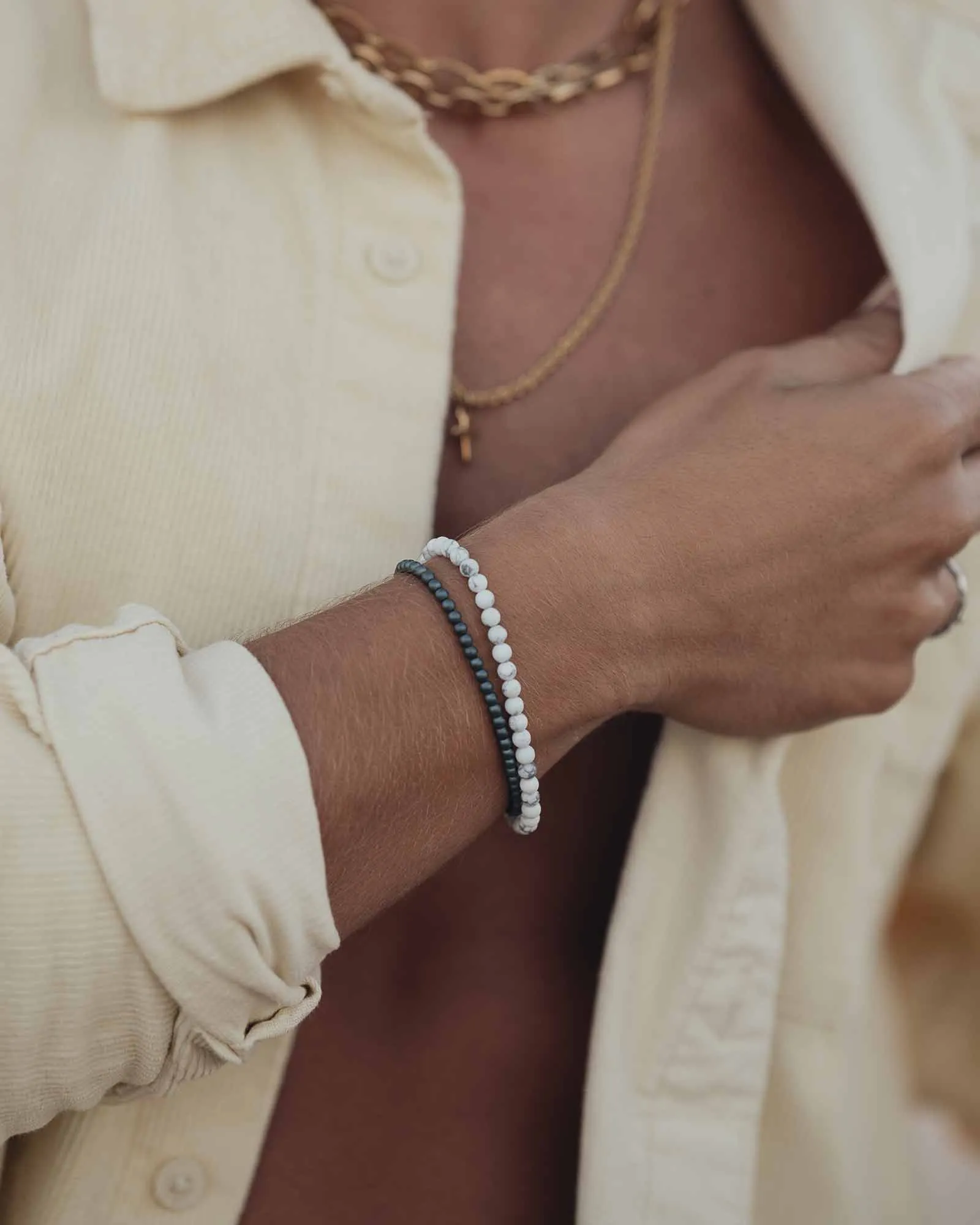 Howlite Bracelet 4mm