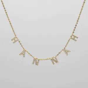ICY Suspended Custom Name Necklace