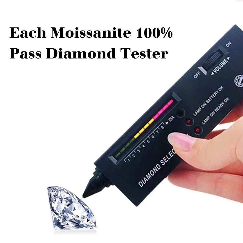 Impressive Trendy High Quality Moissanite Diamonds Eternity Wedding Ring - Fine Jewellery