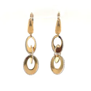 Italian Made Stylish Long Lightweight Earrings