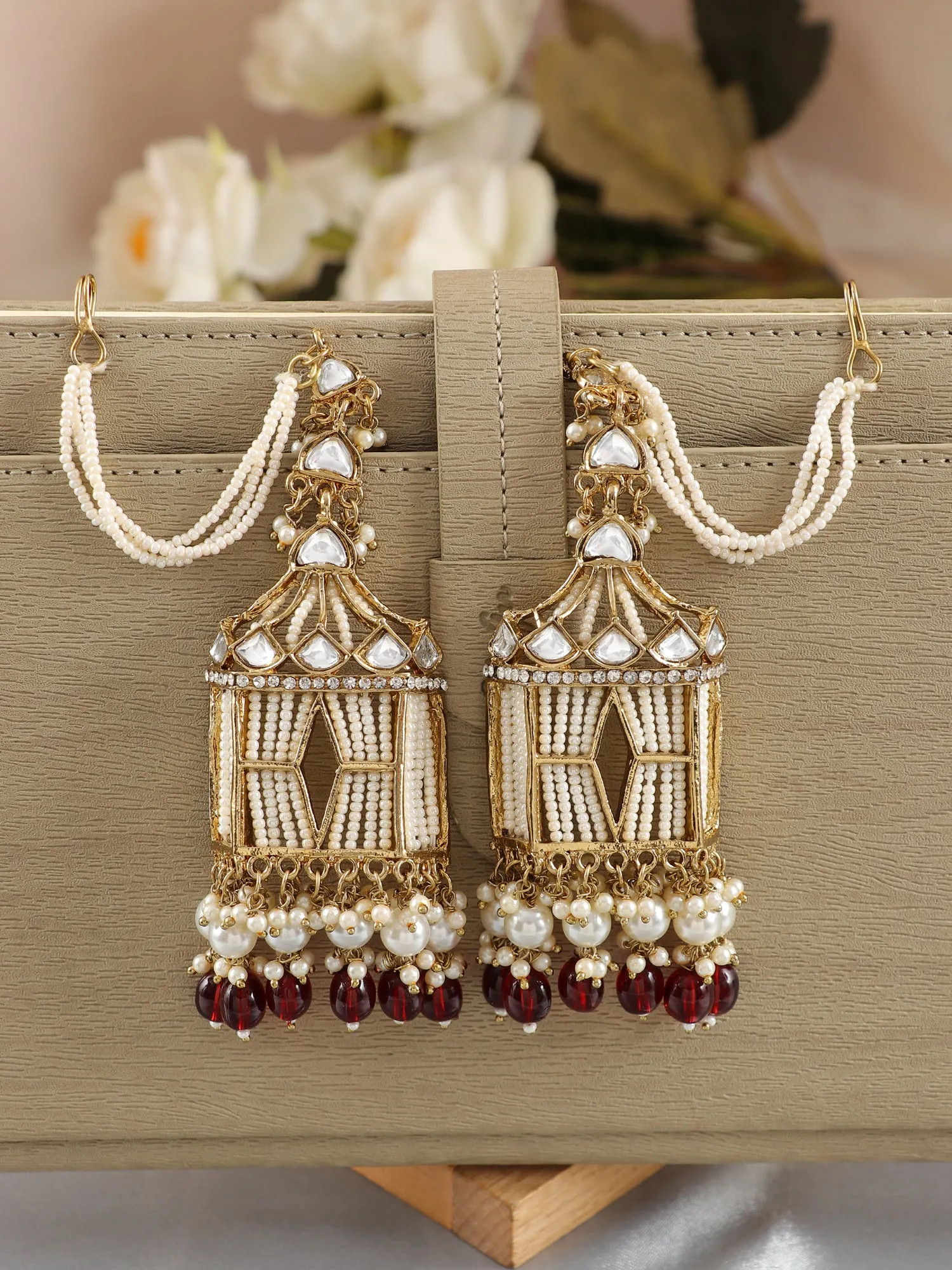 Jharokha Earrings- Stylish Long Party Wear Earrings for Women & Girls