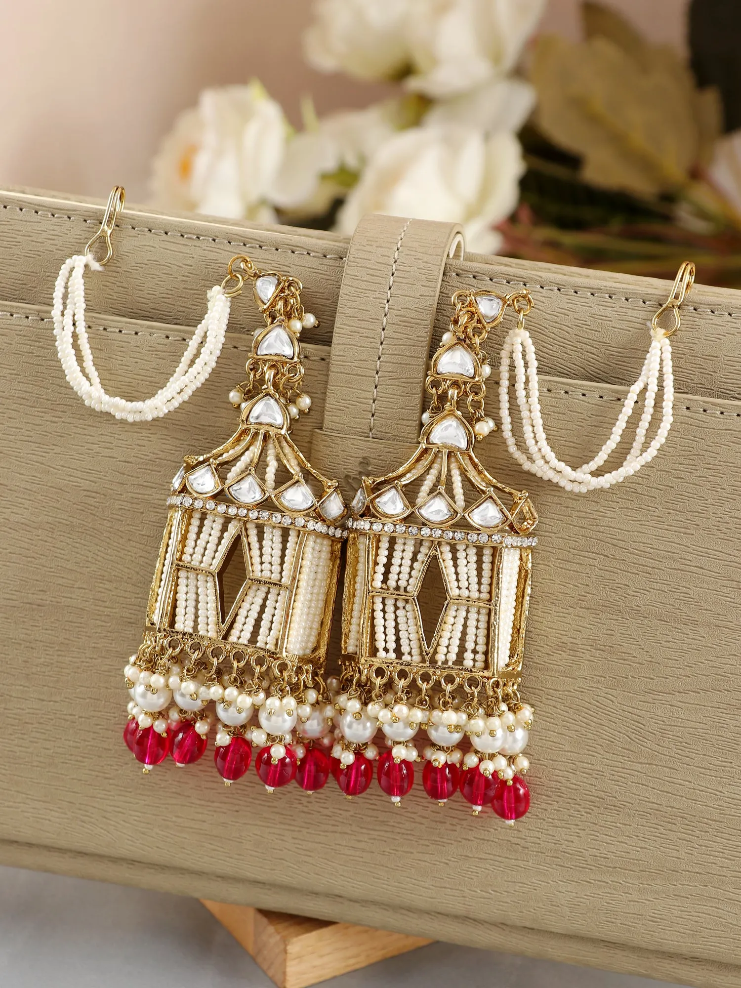Jharokha Earrings- Stylish Long Party Wear Earrings for Women & Girls