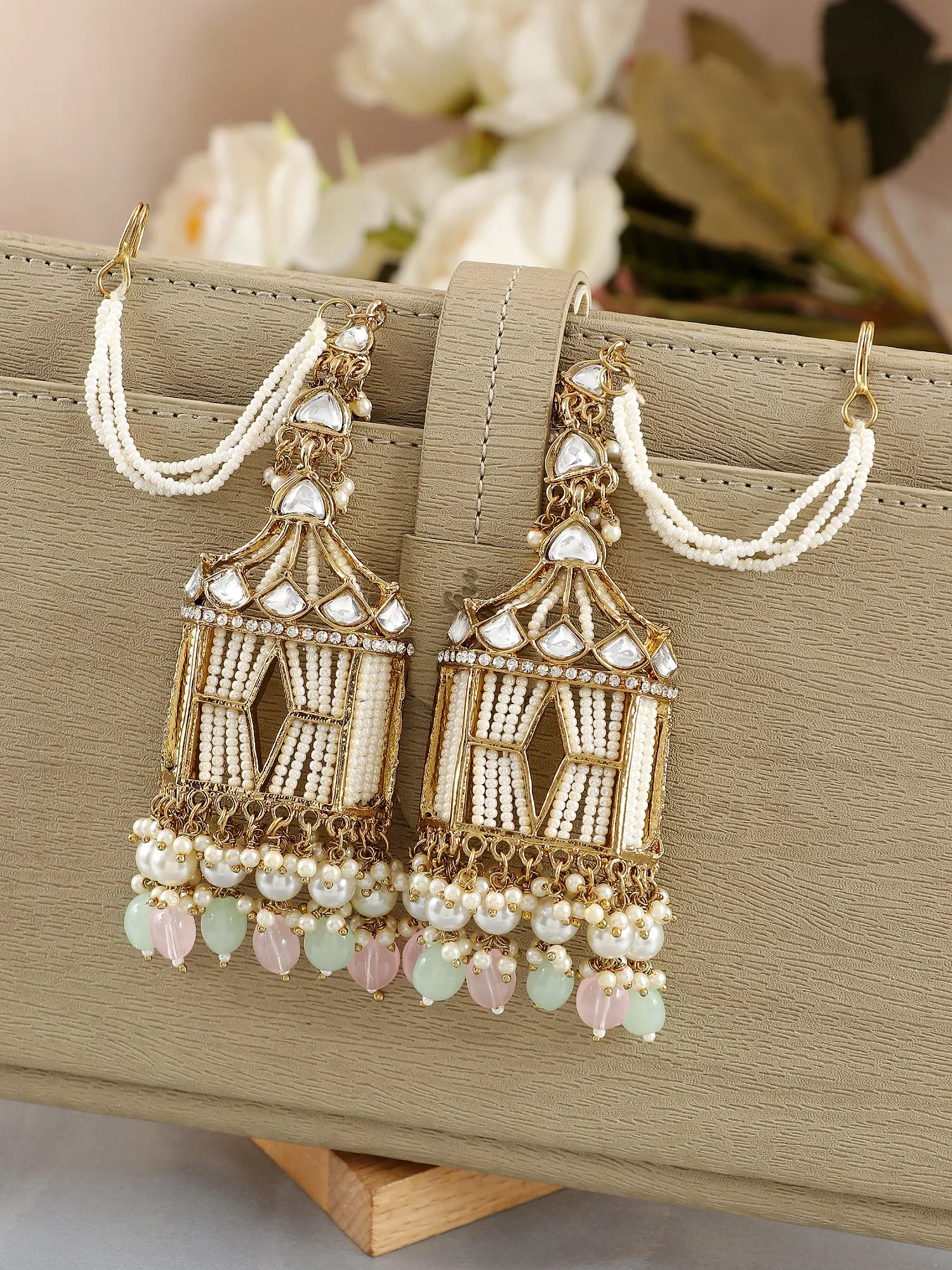 Jharokha Earrings- Stylish Long Party Wear Earrings for Women & Girls