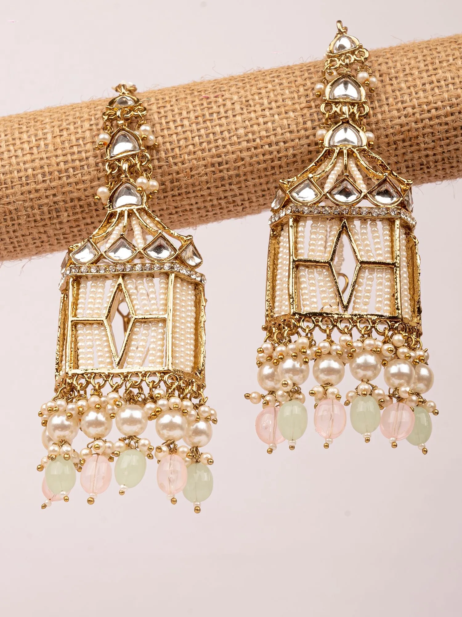 Jharokha Earrings- Stylish Long Party Wear Earrings for Women & Girls