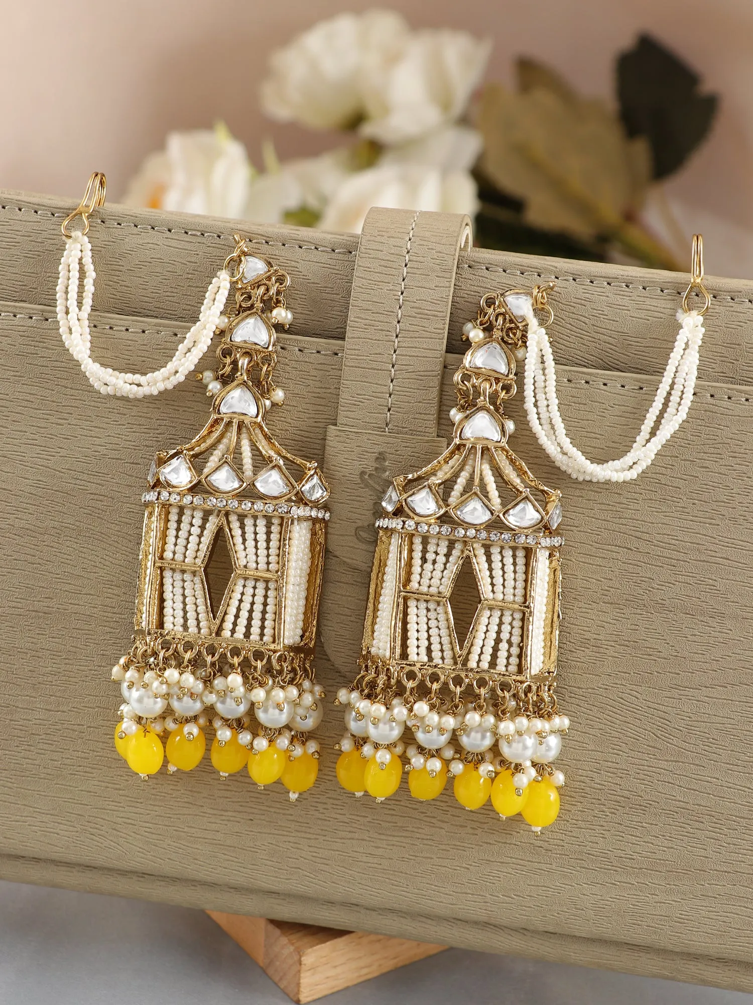 Jharokha Earrings- Stylish Long Party Wear Earrings for Women & Girls