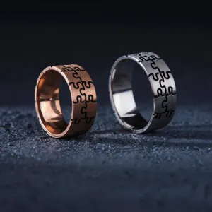 Jigsaw Wedding  / Engagement Rings for Couple