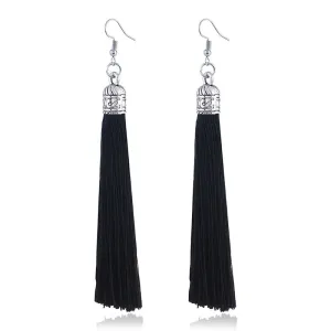 Kaya Long Tassel Earrings