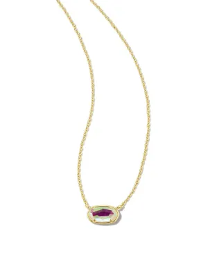 Kendra Scott Grayson Stone Pendant Necklace in Gold Dichroic Glass