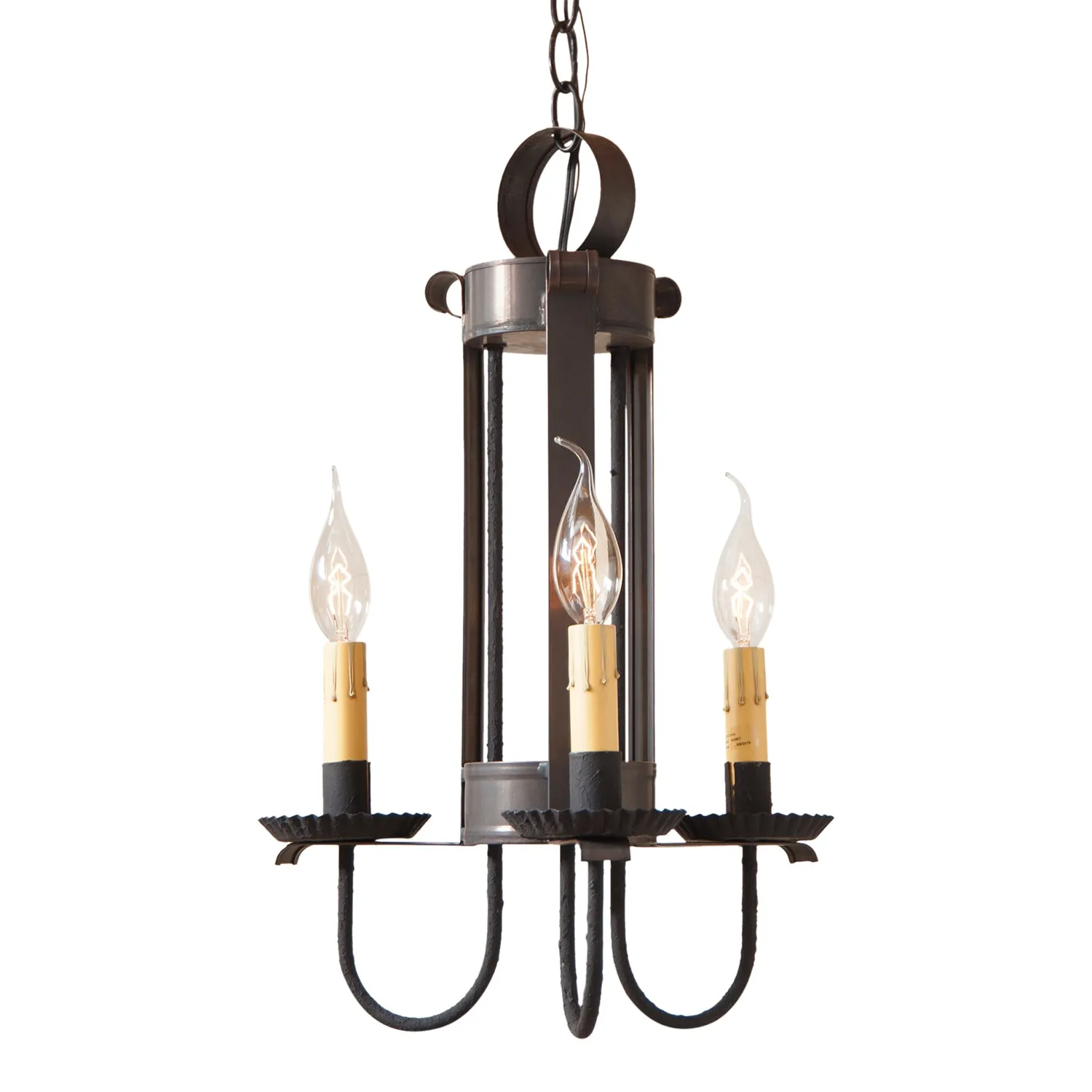 Large Amherst Hanging Light in Kettle Black