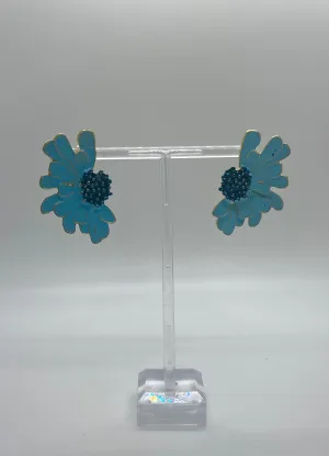 Laura Janelle Half Flower Earrings