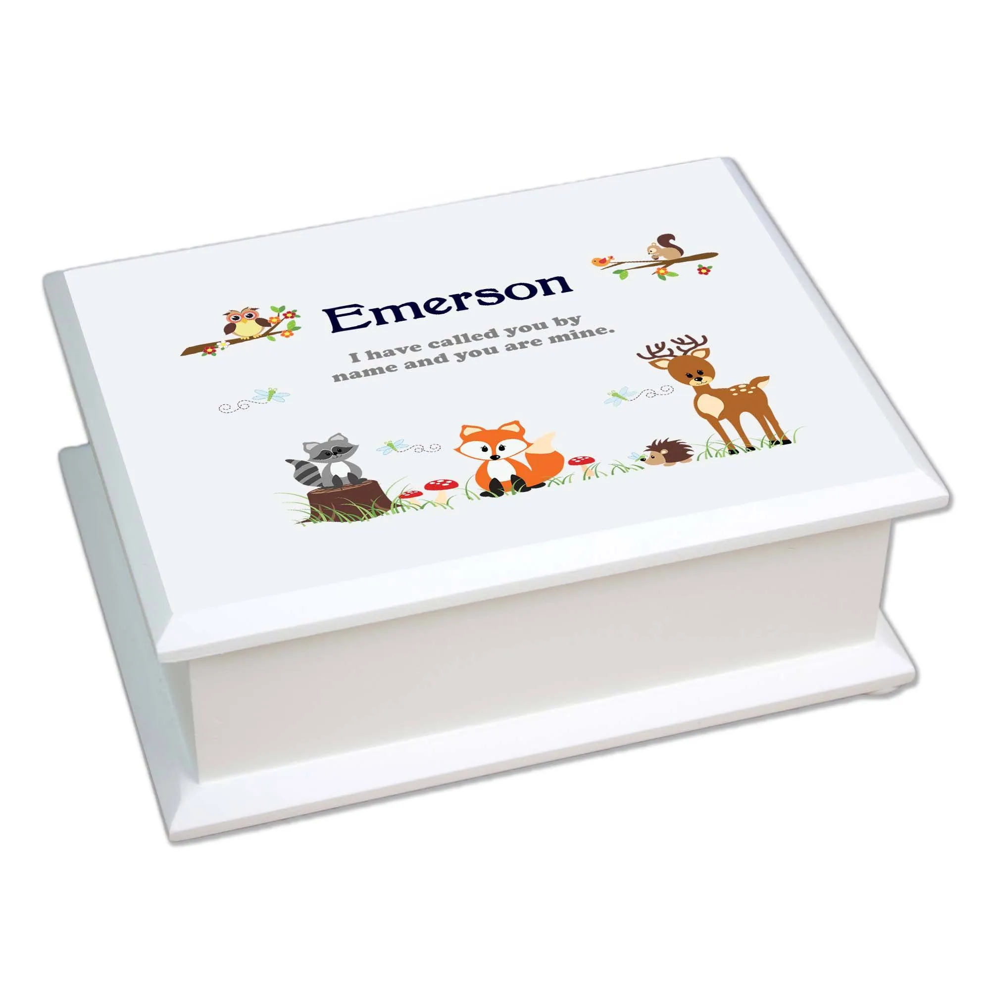 Lift Top Jewelry Box - Woodland