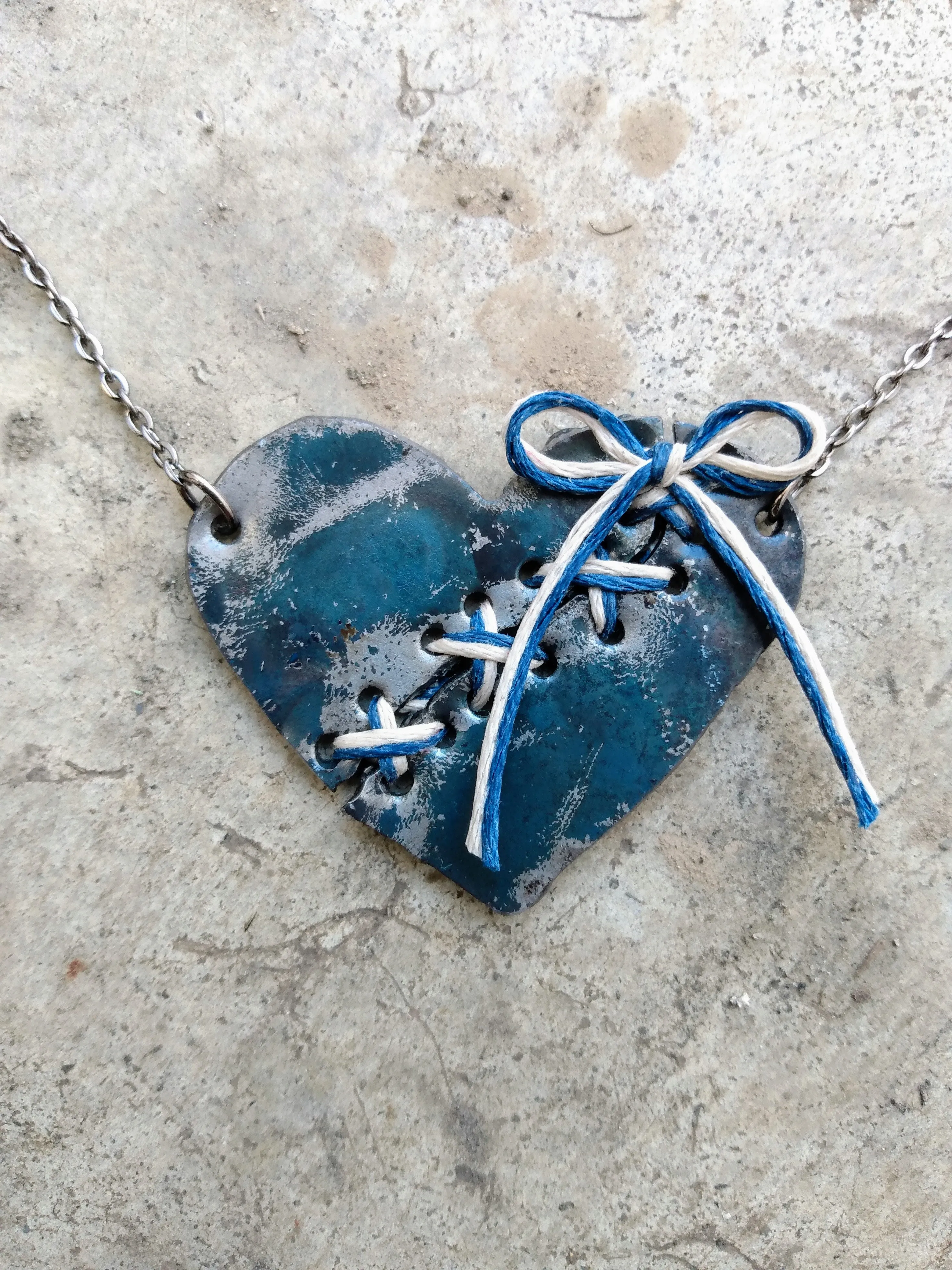 Limited Edition Dragon Fire Broken Heart Necklaces