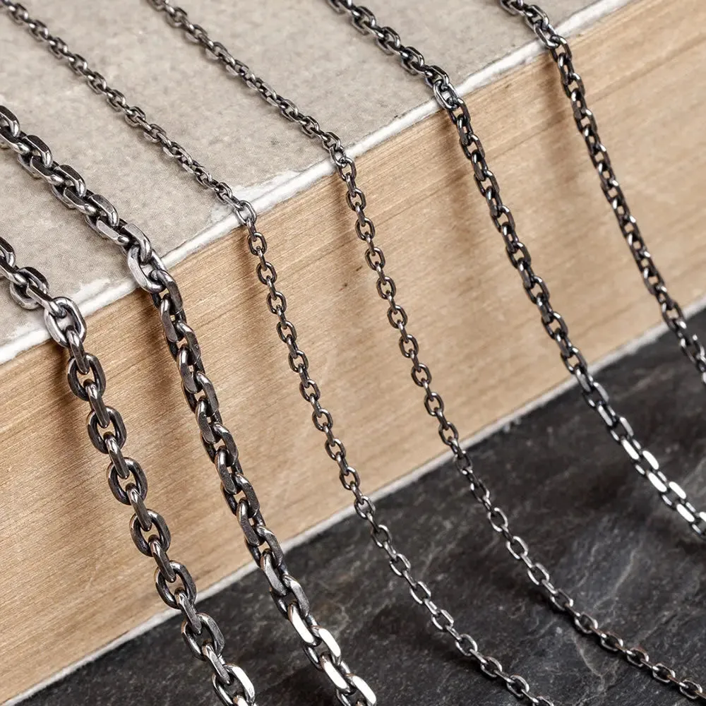 LOVCIA Minimalistic All-match Sterling Silver Men's Chain Necklace