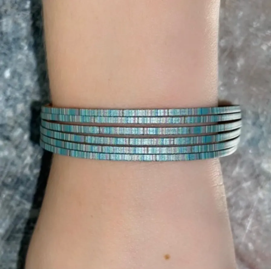 Magnetic leather bracelets 105