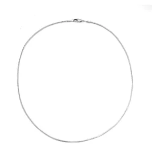 Maya J | Birthstone Charm Necklaces - Thick Snake Chain Silver