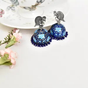 Mayuri Meenakari Lotus Earrings