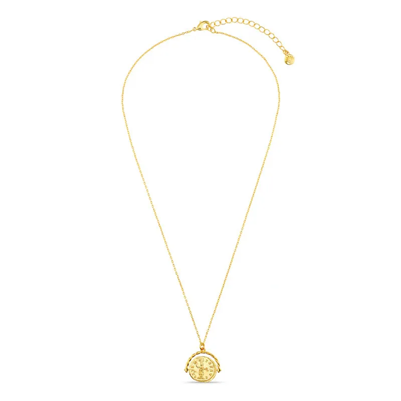 Medallion Spinner Necklace