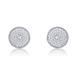 MELI SILVER STUD EARRINGS FILIGREE