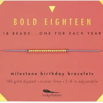 Milestone Birthday Bracelet