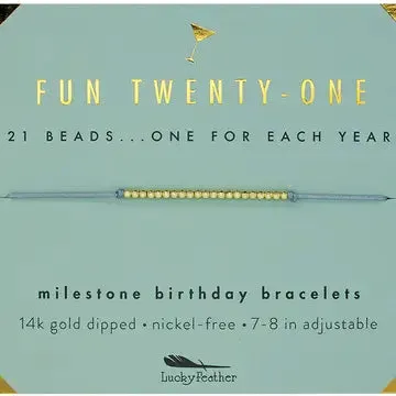 Milestone Birthday Bracelet